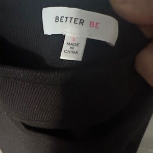 Better Be Black Crewneck Top